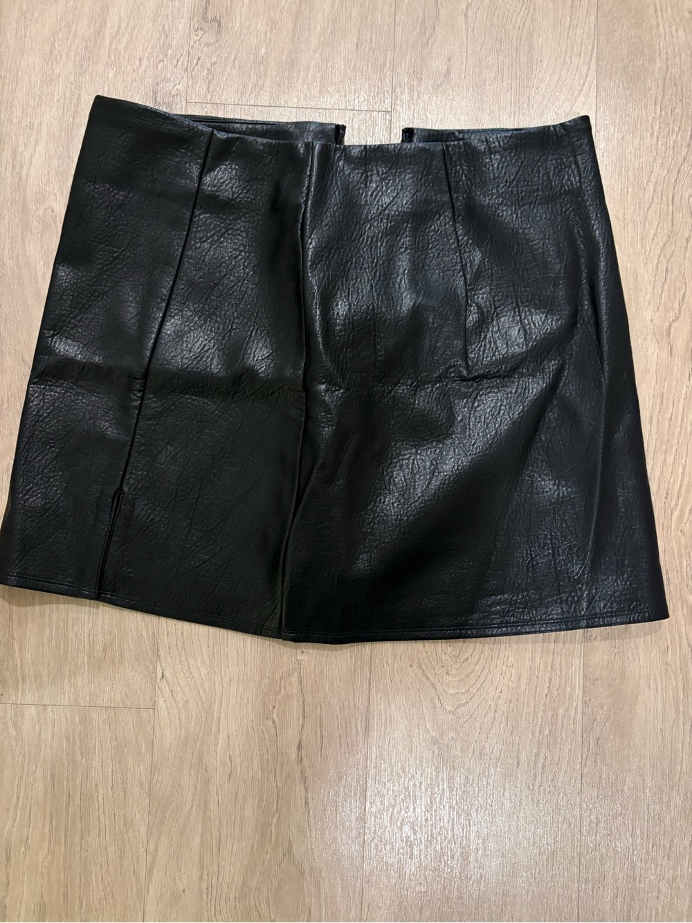 Old Navy Black Faux Leather Mini Skirt